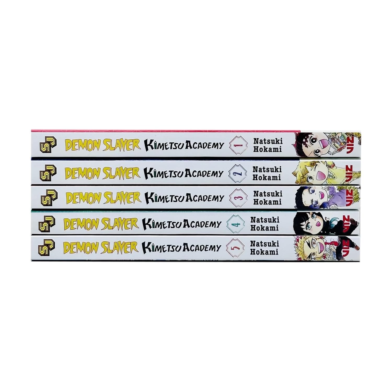 Demon Slayer Kimetsu Academy (Volume 1-5) Books Collection Set by Natsuki Hokami & Koyoharu Gotouge