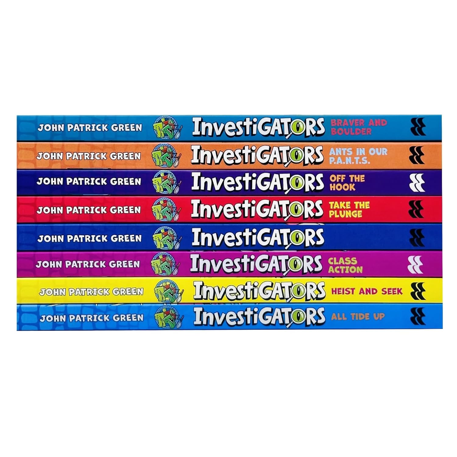 Investigators Series by John Patrick Green 8 Books Collection Set (All Tide Up, Heist and Seek, Class Action and More!)