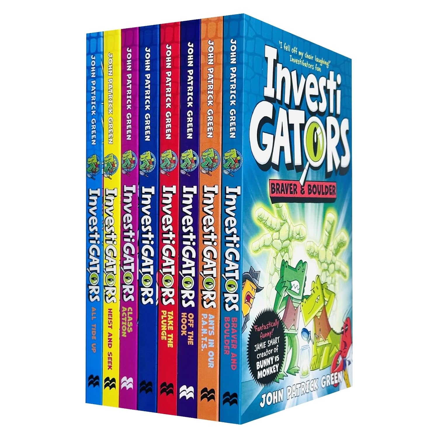 Investigators Series by John Patrick Green 8 Books Collection Set (All Tide Up, Heist and Seek, Class Action and More!)