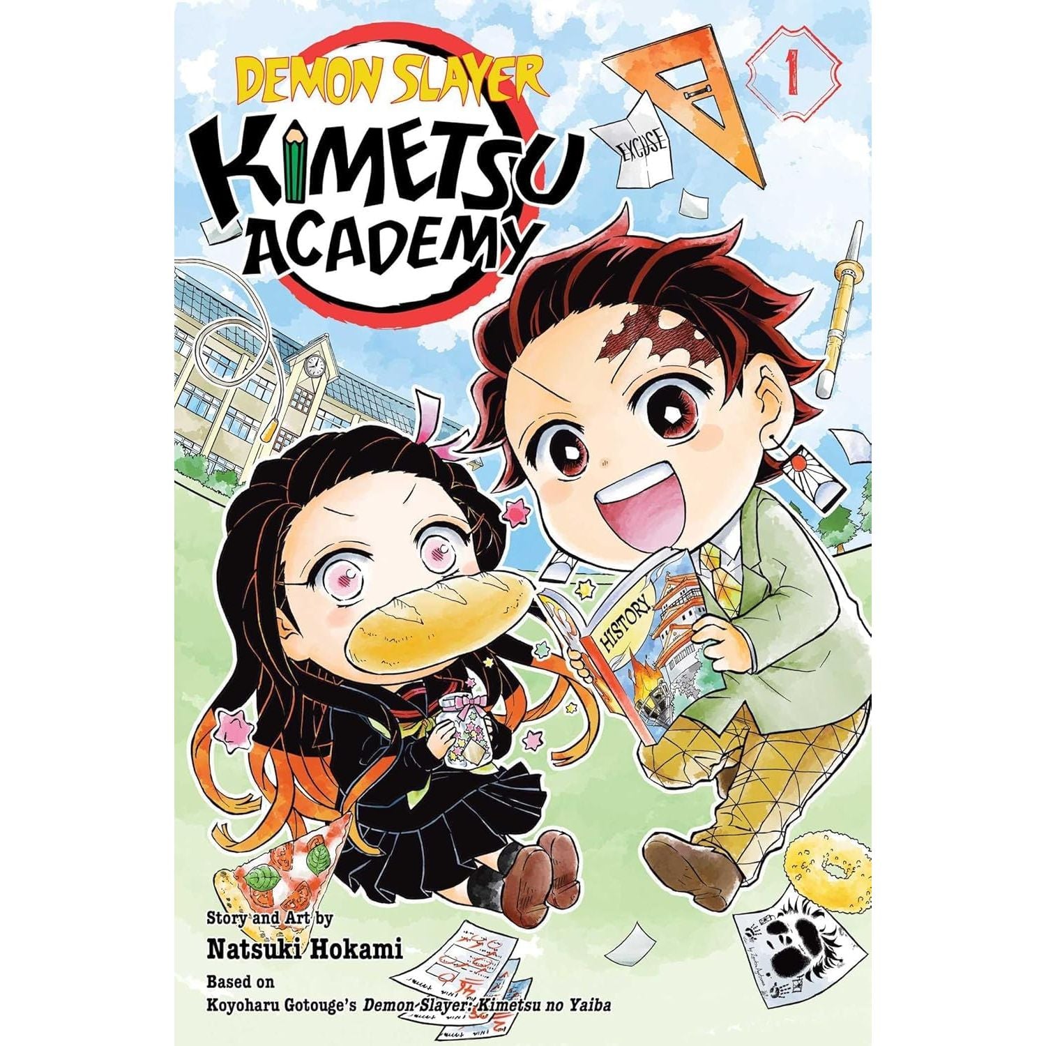 Demon Slayer Kimetsu Academy (Volume 1-5) Books Collection Set by Natsuki Hokami & Koyoharu Gotouge