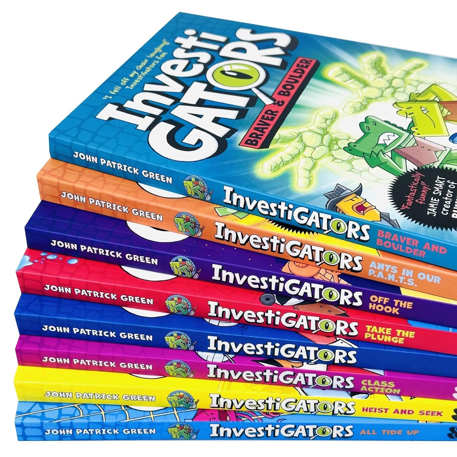 Investigators Series by John Patrick Green 8 Books Collection Set (All Tide Up, Heist and Seek, Class Action and More!)
