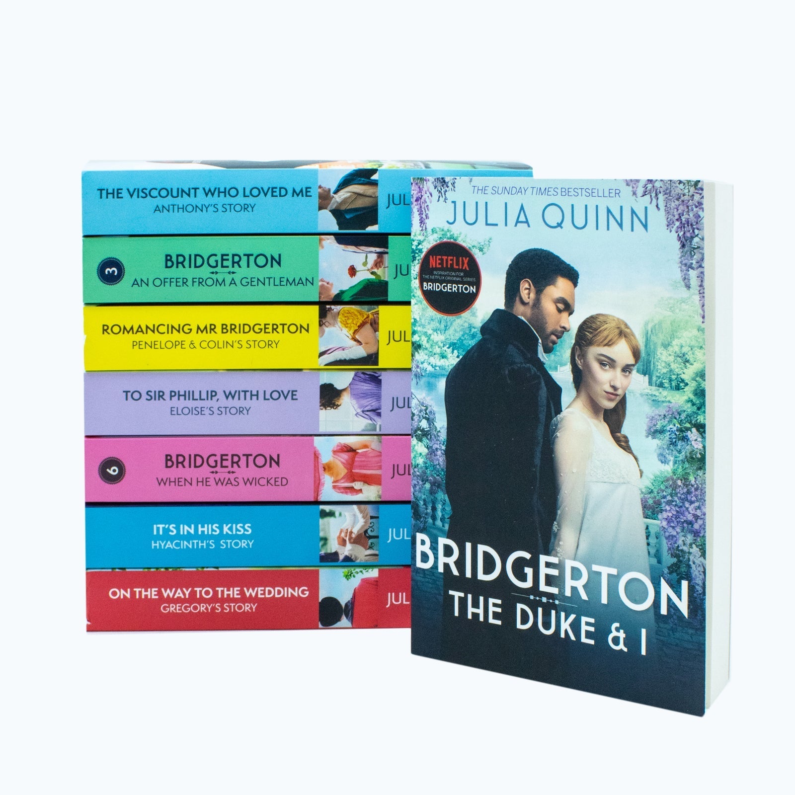 Bridgerton Family Book Series Complete Books 1 - 8 Collection Set by Julia Quin