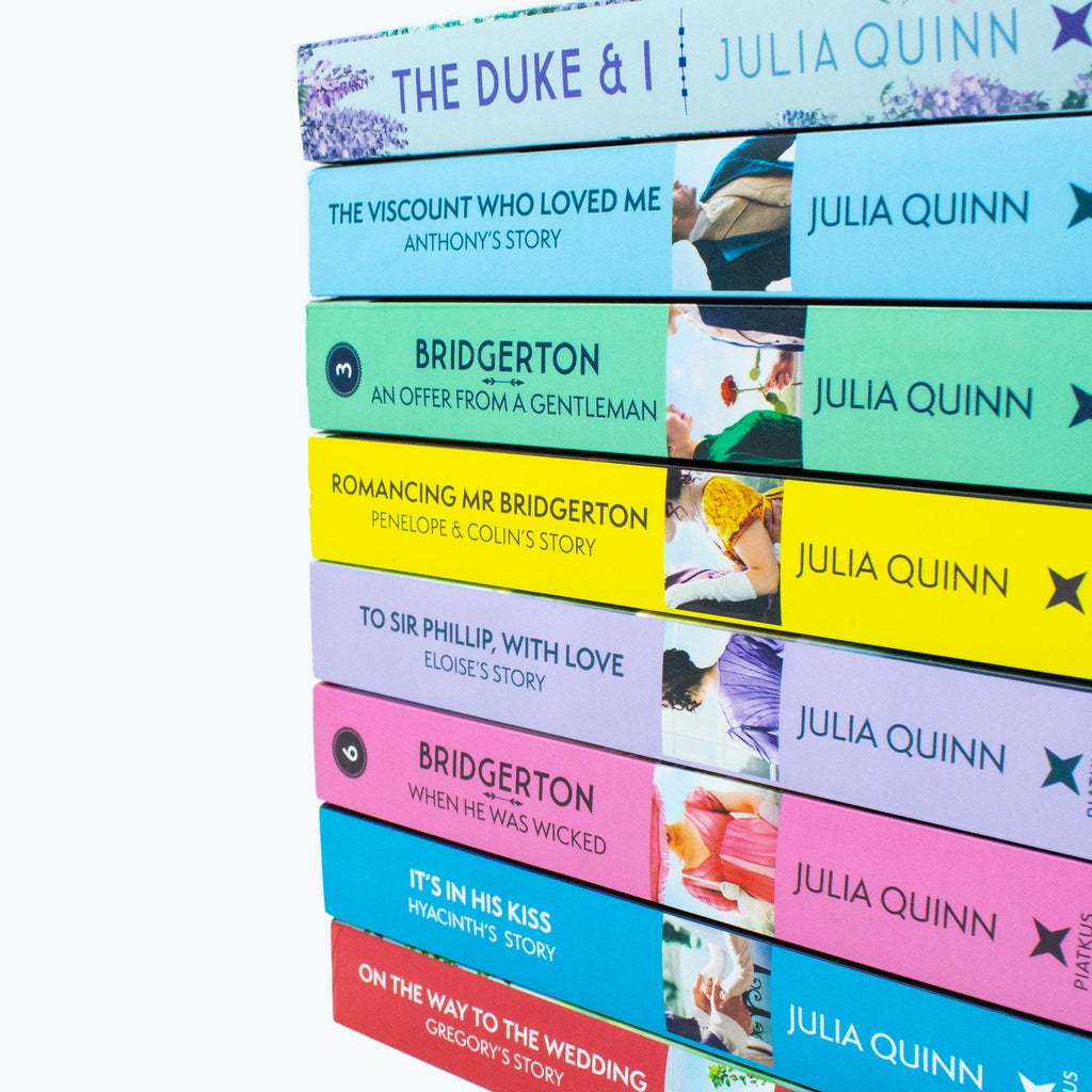 Bridgerton Family Book Series Complete Books 1 - 8 Collection Set by Julia Quin