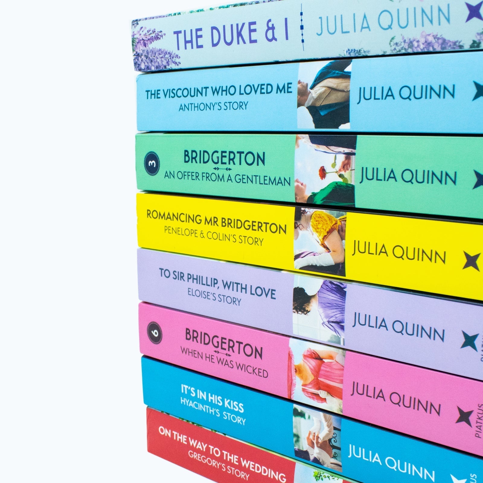 Bridgerton Family Book Series Complete Books 1 - 8 Collection Set by Julia Quin