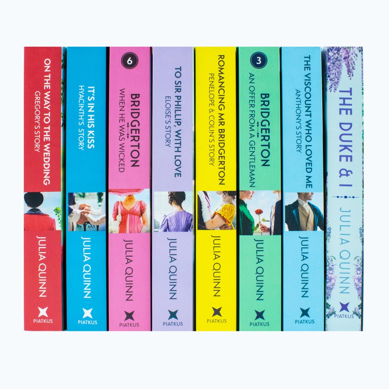 Bridgerton Family Book Series Complete Books 1 - 8 Collection Set by Julia Quin