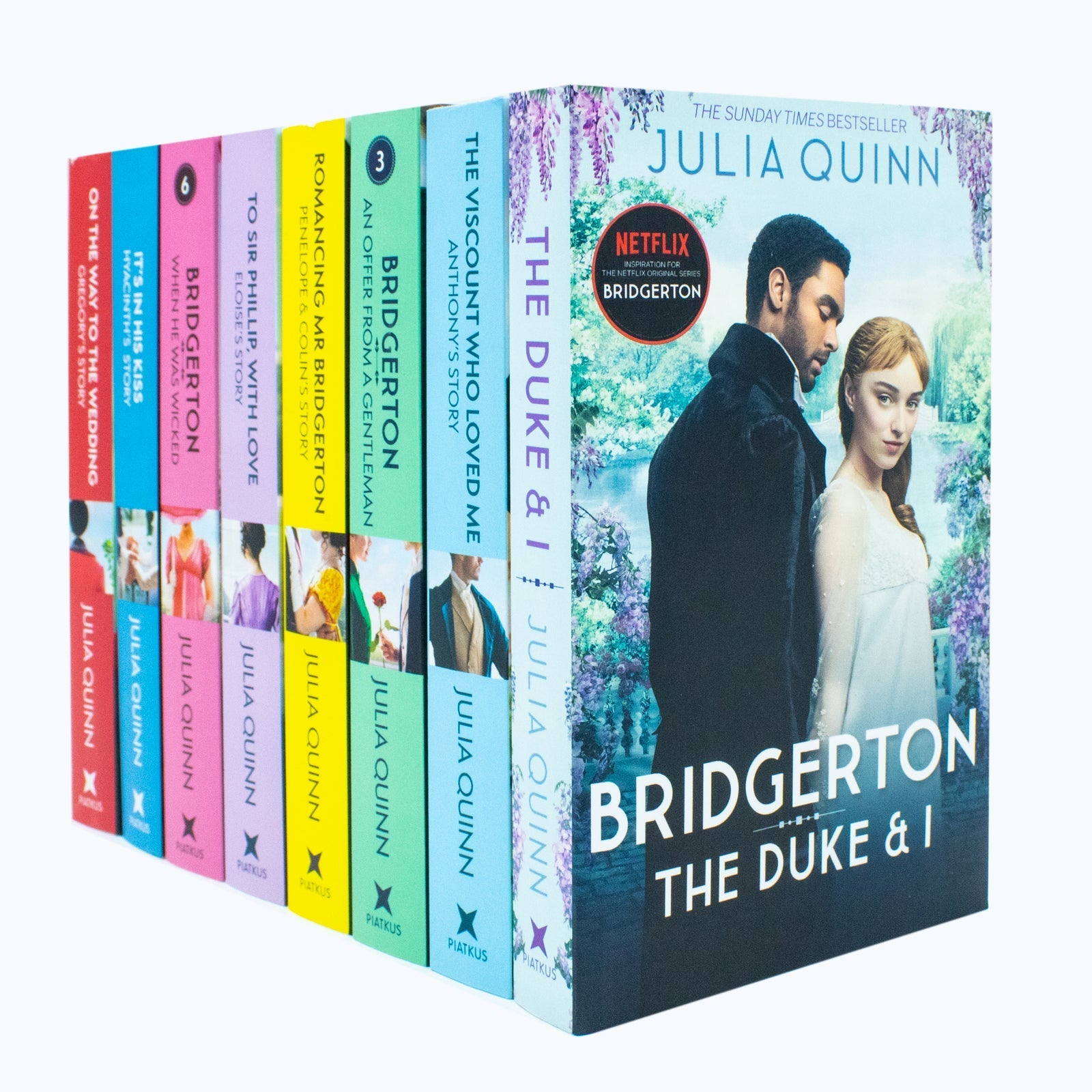 Bridgerton Family Book Series Complete Books 1 - 8 Collection Set by Julia Quin