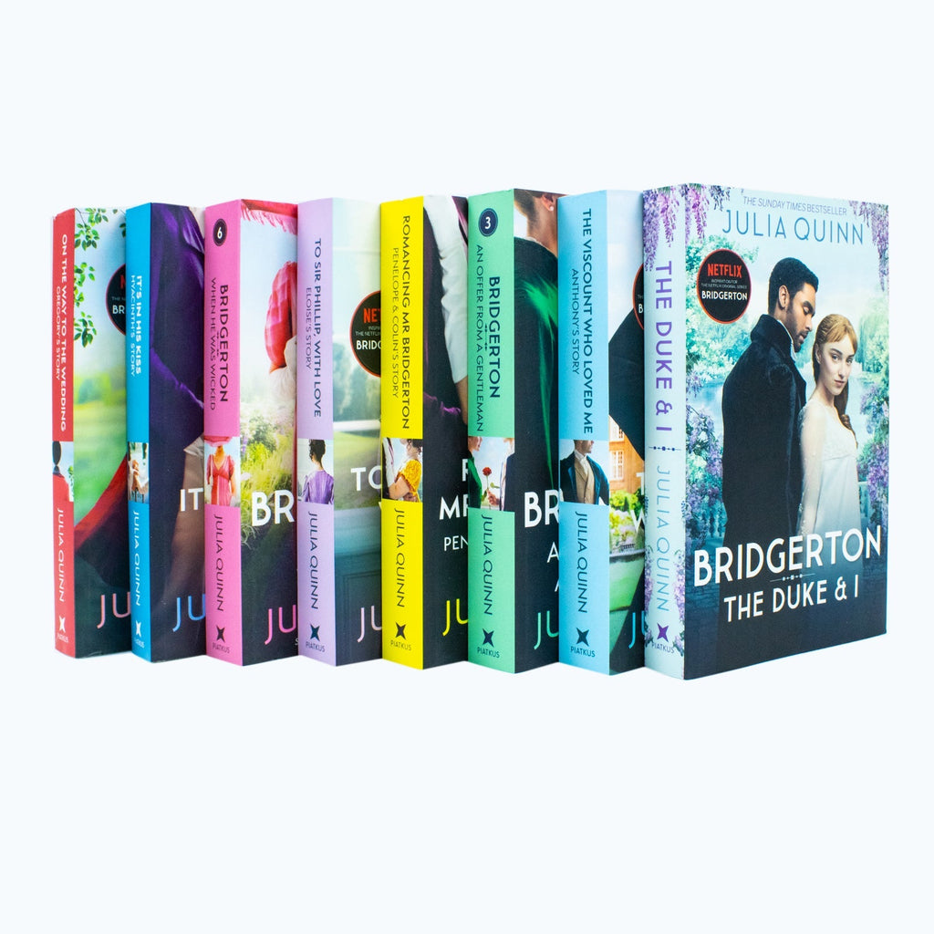 Bridgerton Family Book Series Complete Books 1 - 8 Collection Set by Julia Quin