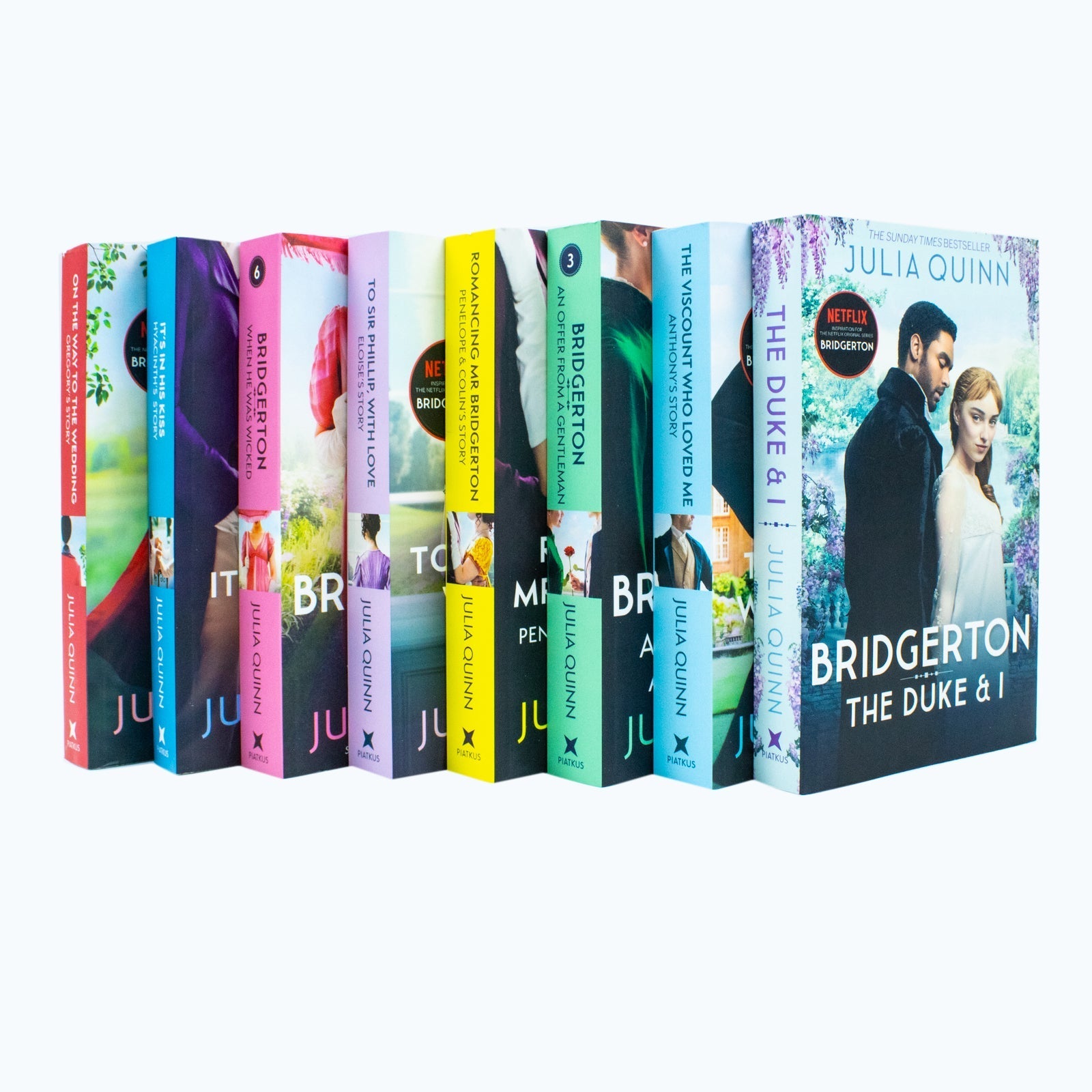 Bridgerton Family Book Series Complete Books 1 - 8 Collection Set by Julia Quin